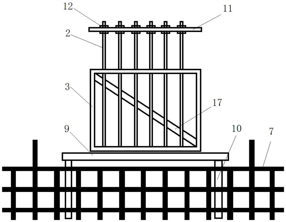 Construction method of giant column anchor