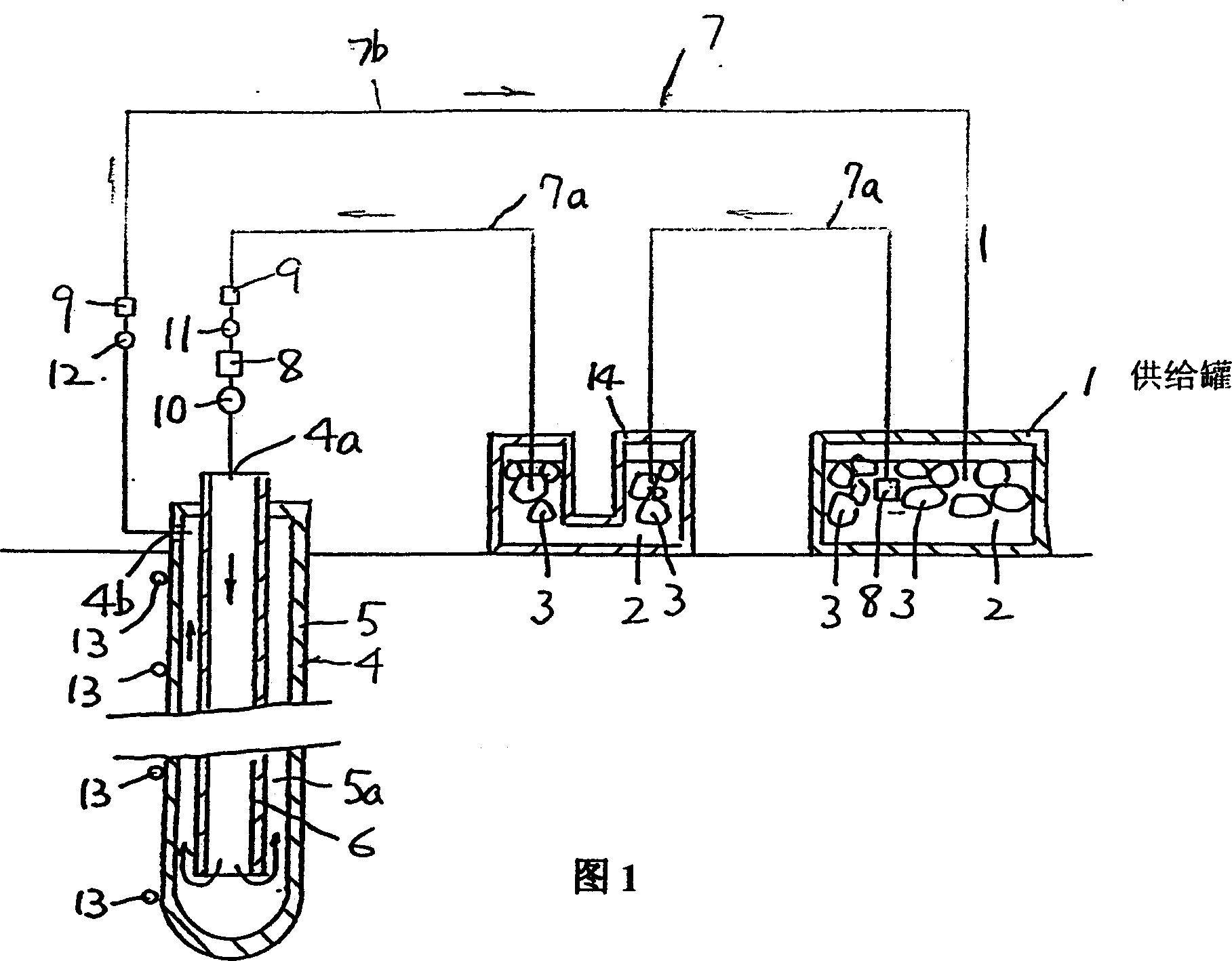 Geothermal heat exchanger heating assaying method and device