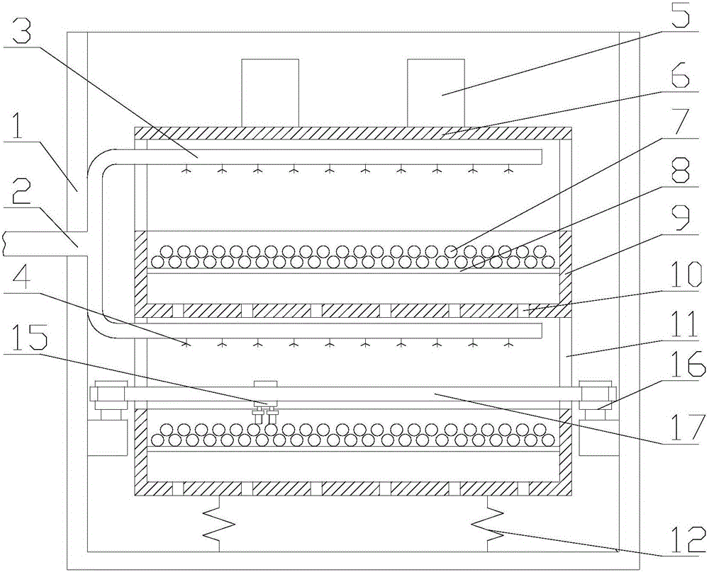 Overturning-type seed germination device