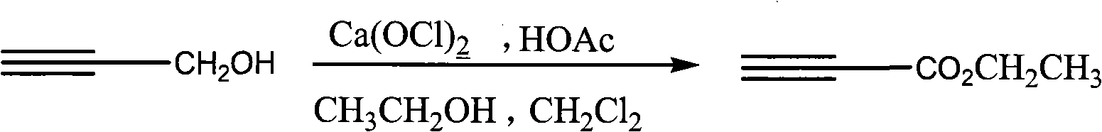 Process for synthesizing ethyl propiolate