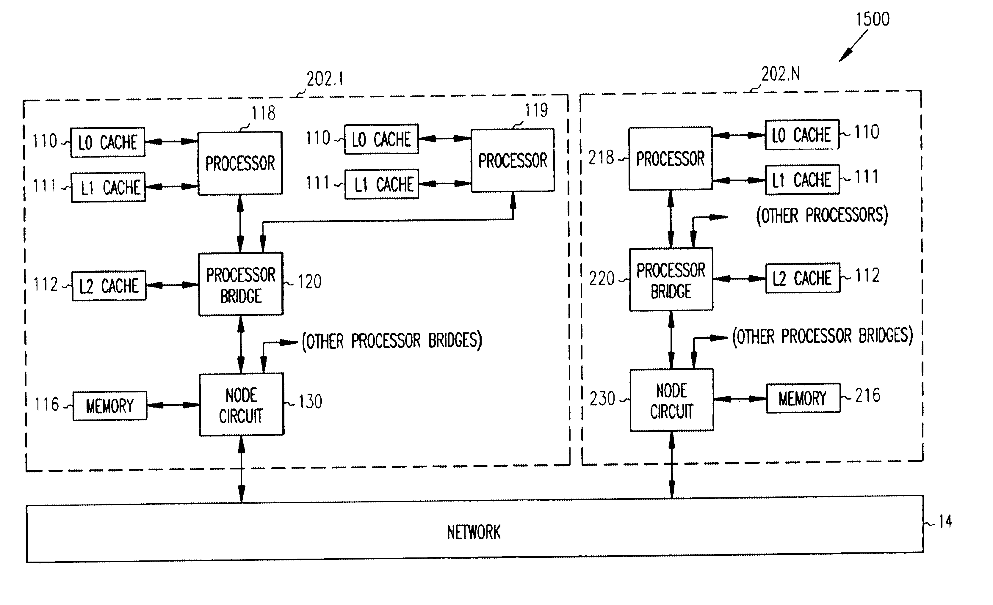 Method and cache-coherence system allowing purging of mid-level cache entries without purging lower-level cache entries