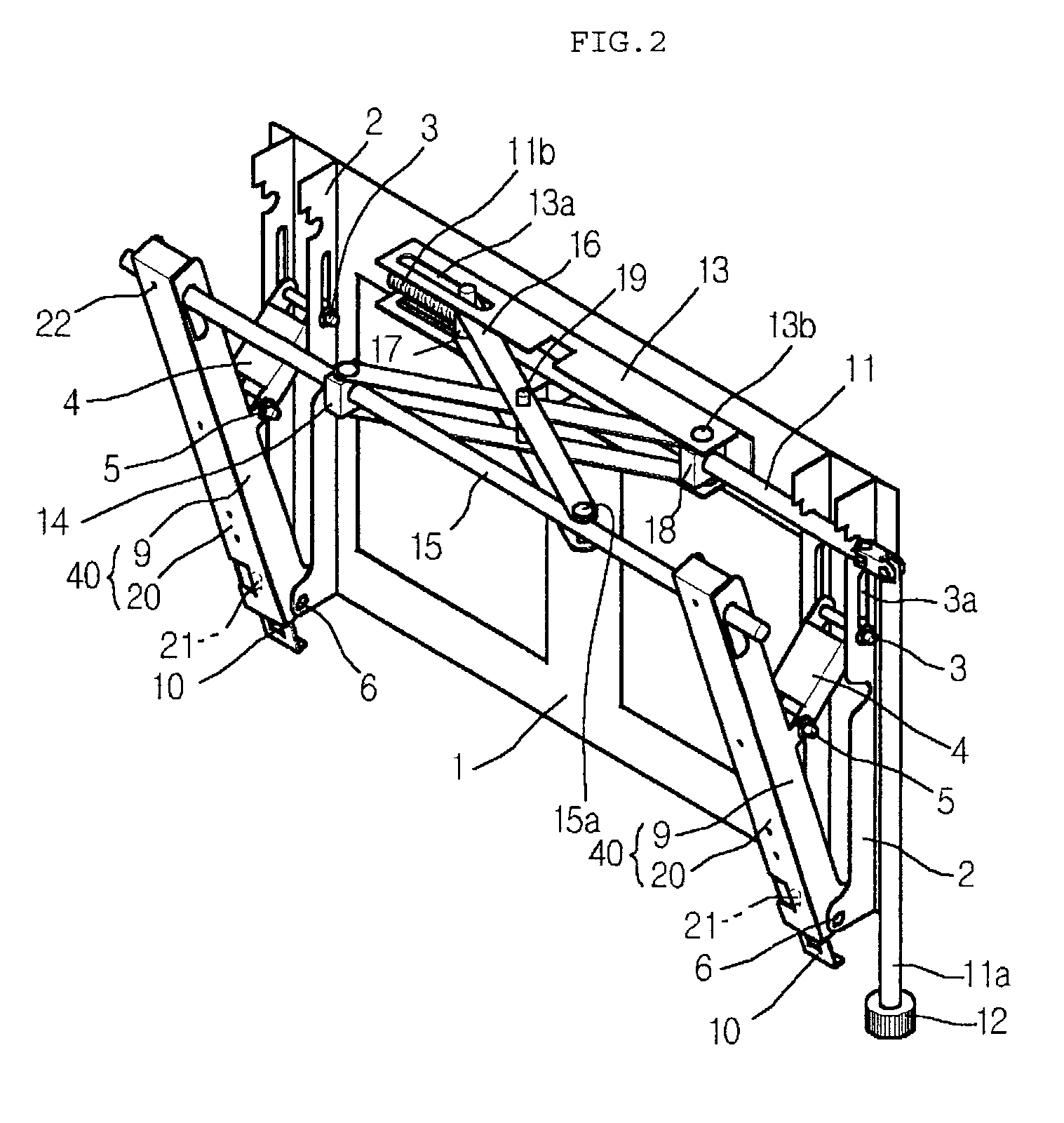Apparatus for adjusting an angle of a display means and a connection bracket thereof