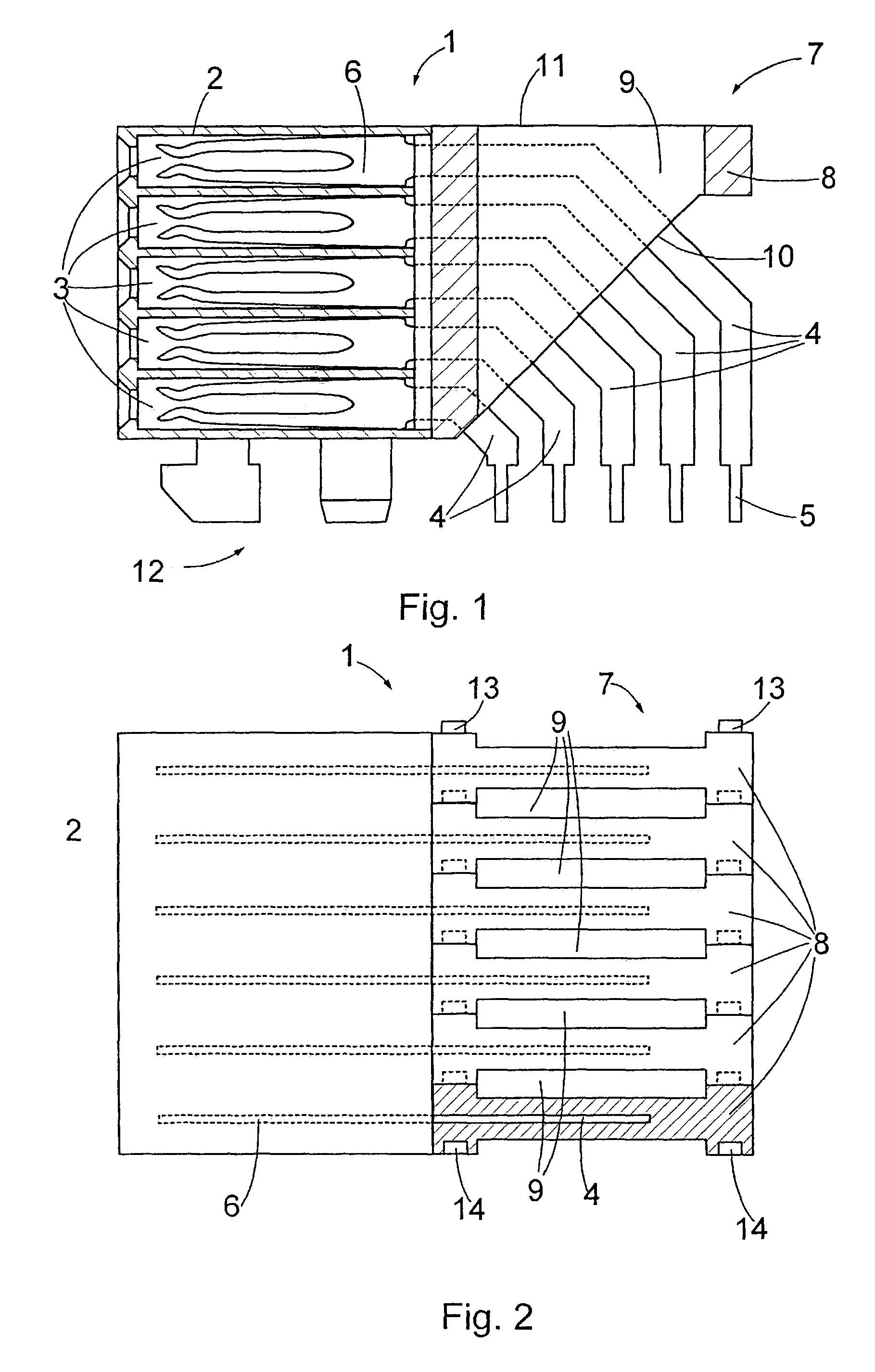 Connector and contact wafer