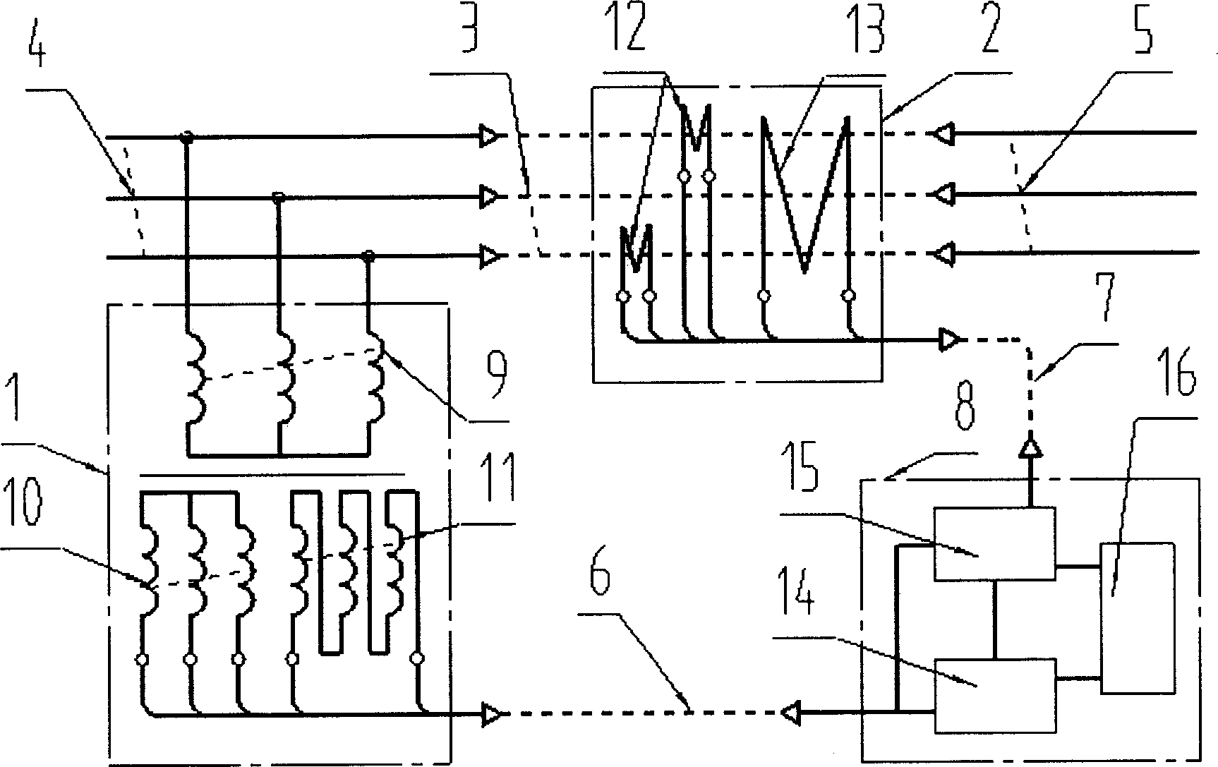 Electric line fault location device