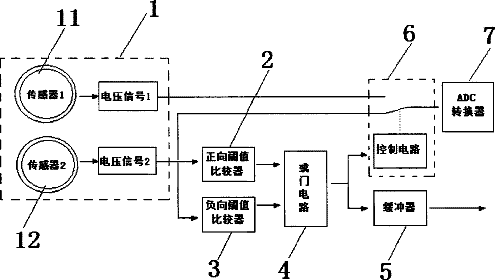 High-precision current sensor detecting circuit and detecting method thereof
