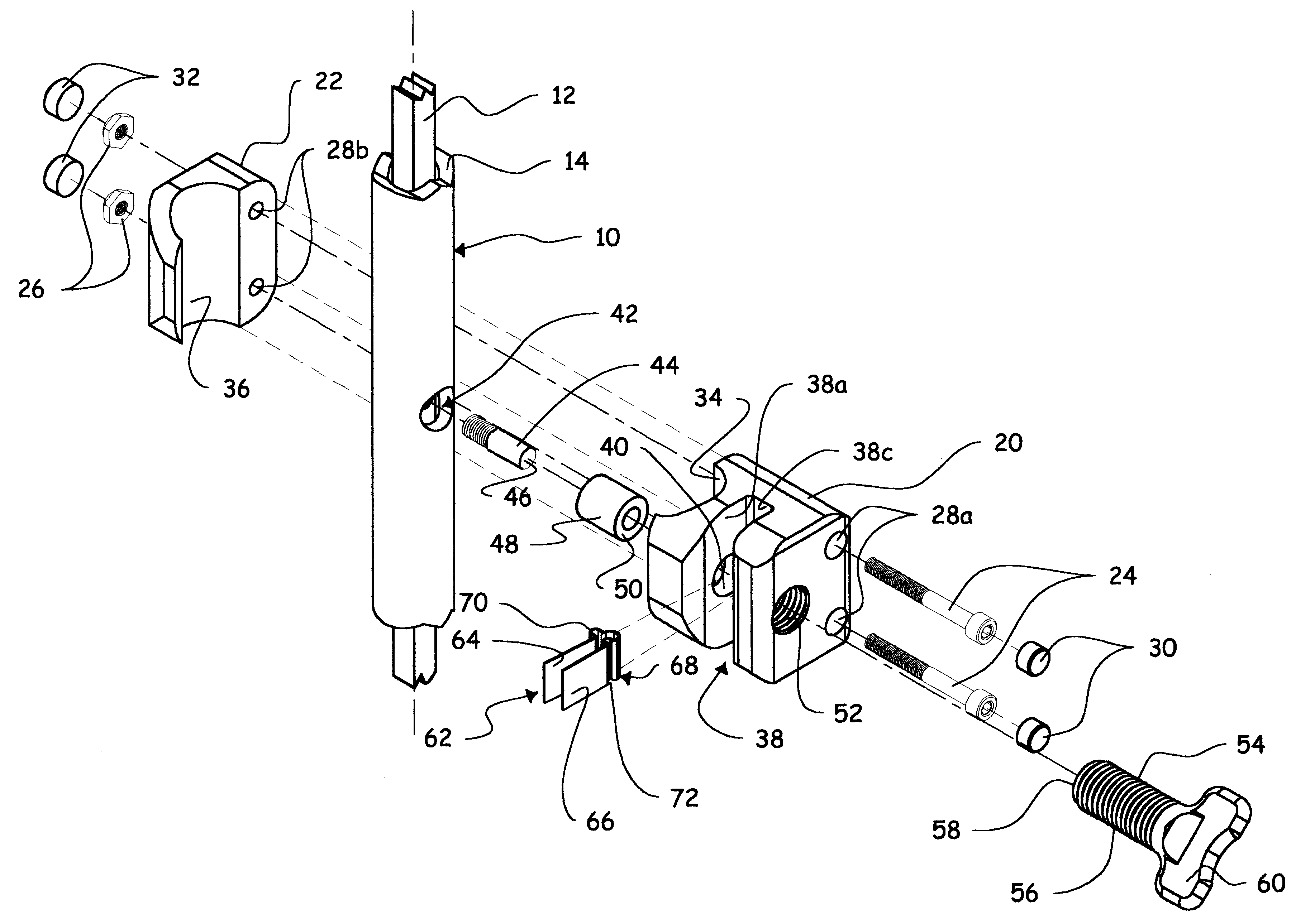 Clamp for electroplating articles