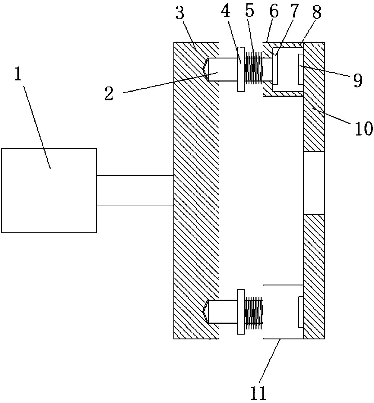 A motor rotation positioning structure and kitchen waste disposer