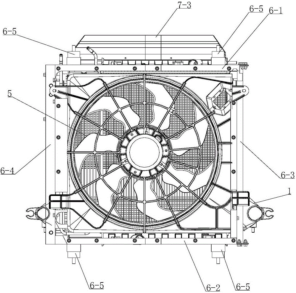 Integrated front end cooling module for vehicle