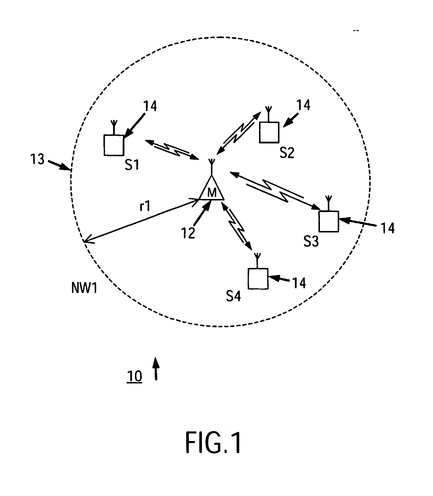 Communication system with an extended coverage area
