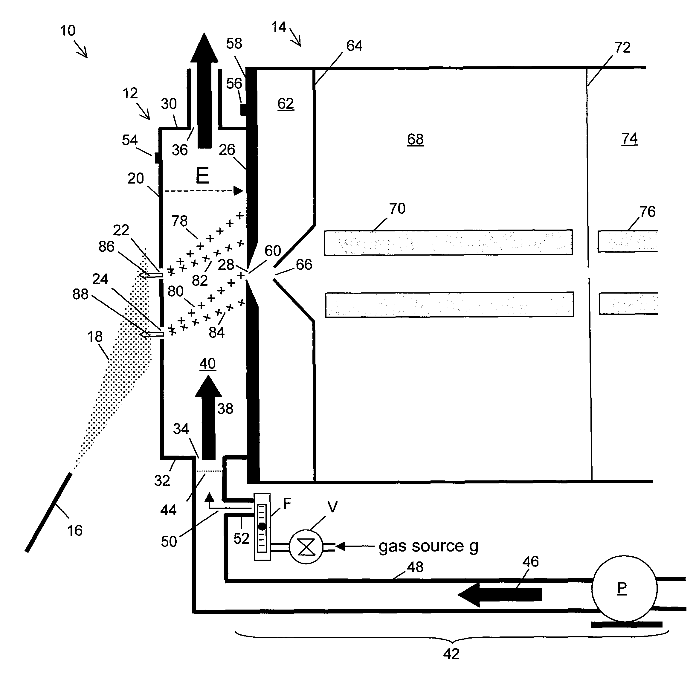 Apparatus and method for operating a differential mobility analyzer with a mass spectrometer