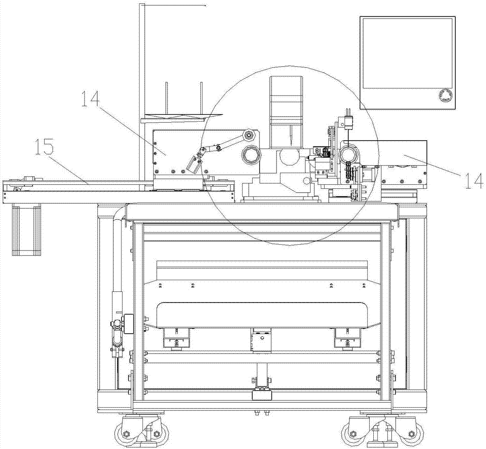 Automatic waistband elastic ribbon feeding machine