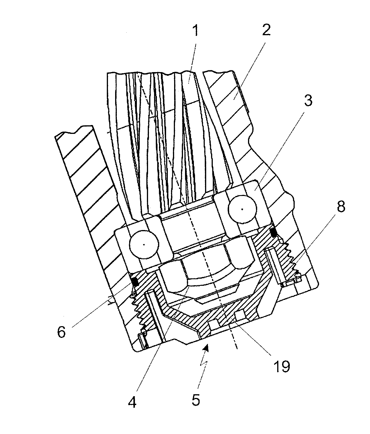 Apparatus for releasing a securing screw for a unit in a housing