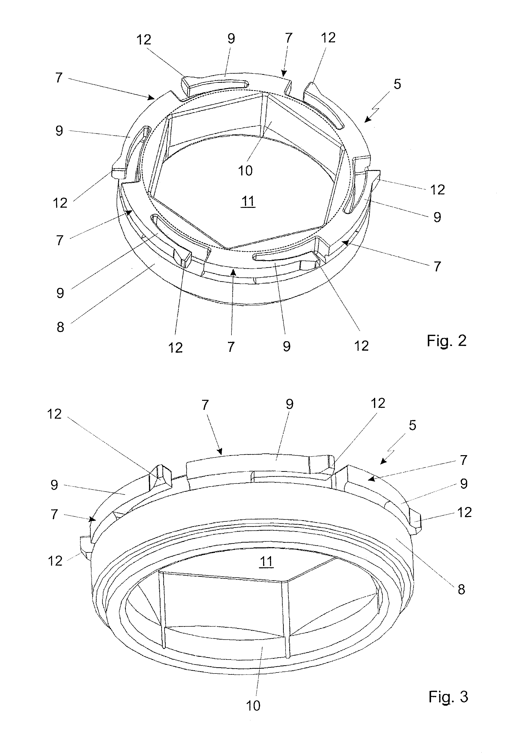 Apparatus for releasing a securing screw for a unit in a housing