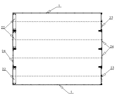 Refrigerated container combined refrigeration house