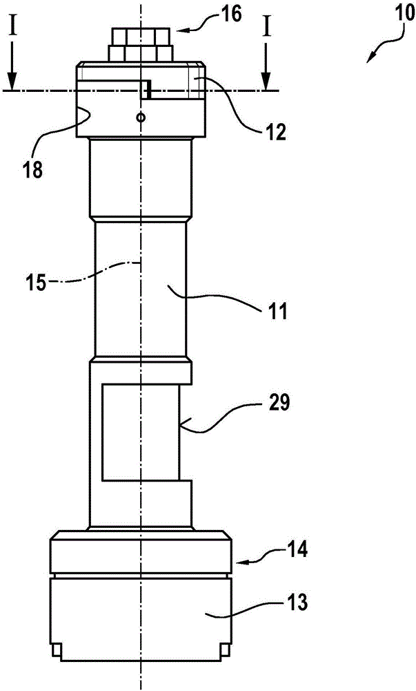 Testing device for testing screw systems, and testing method for this purpose