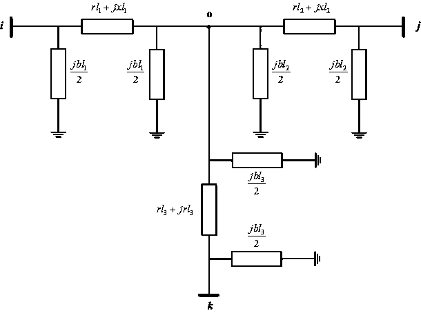 Parameter estimation method for electric power circuit in T-type connection