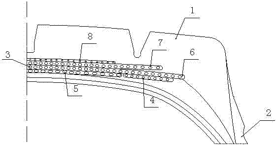 Radial tire with twining type steel wire belted layer and manufacturing method thereof