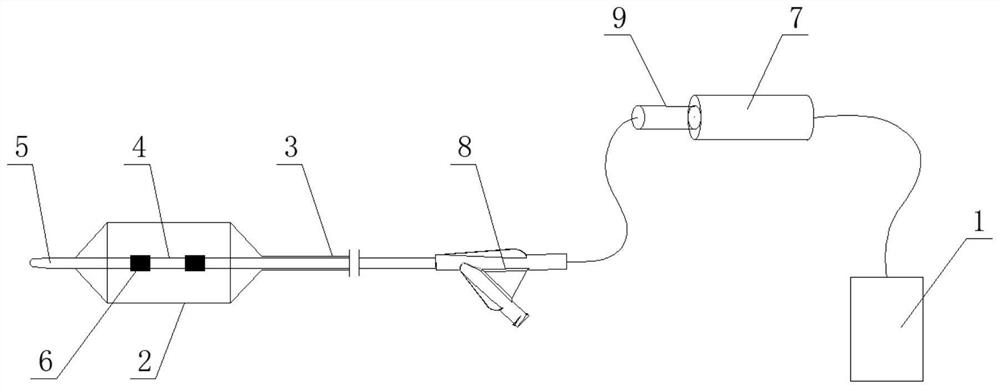Discharge-controllable shock wave balloon catheter system