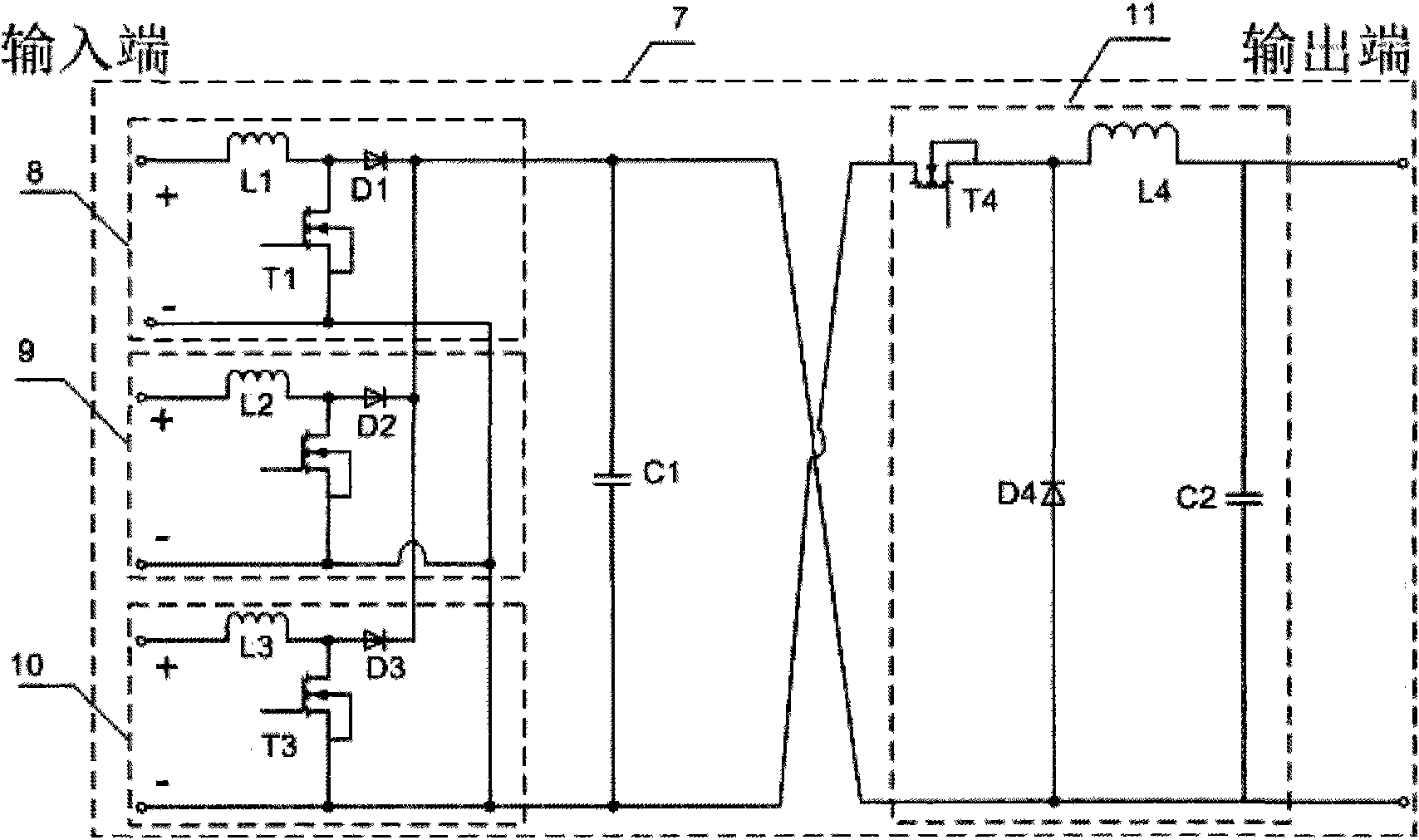 Auxiliary power supply device of hybrid-power electric vehicle based on waste heat and photovoltaic generation