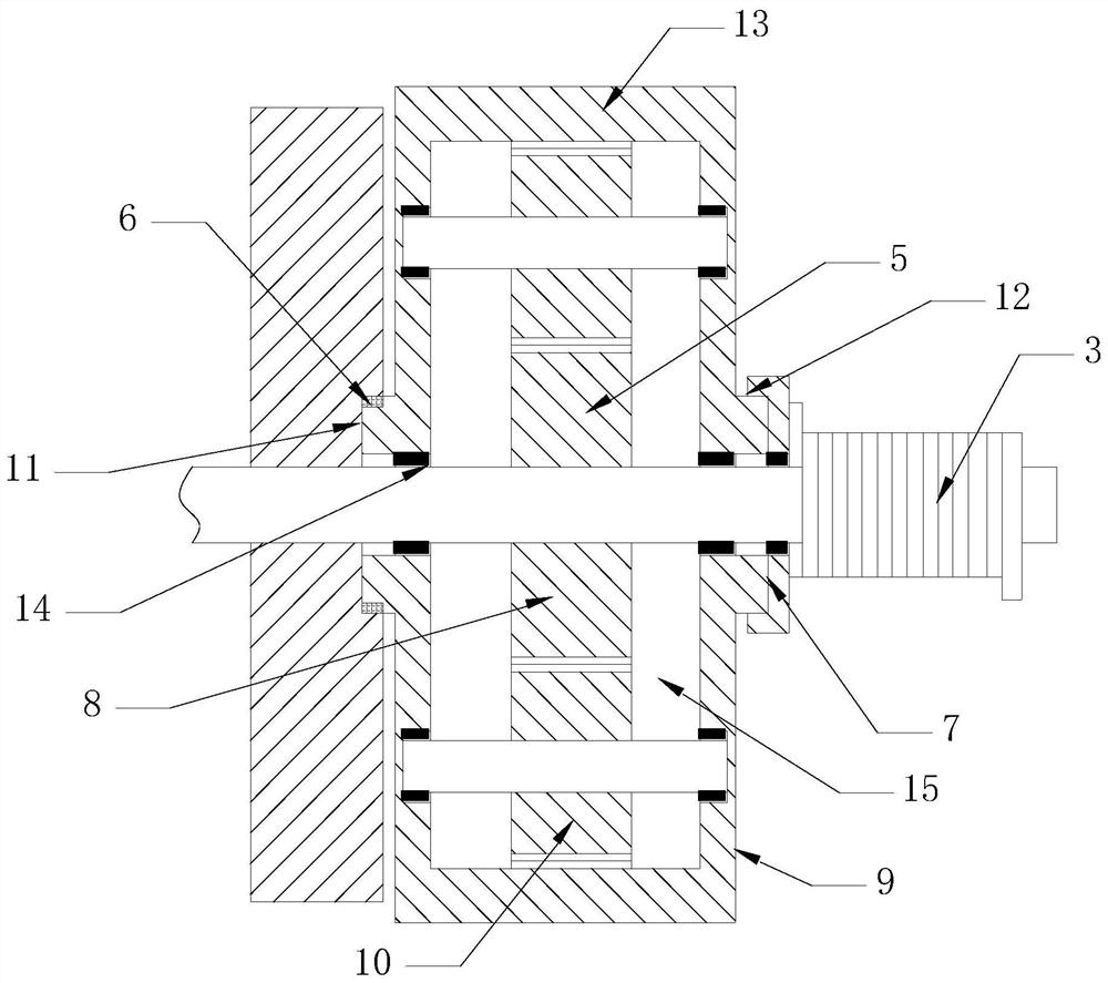 An energy storage structure and a gearbox equipped with the energy storage structure