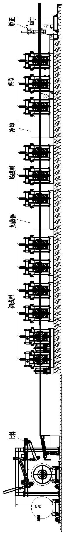 Forming method for special-shaped beam with right-angle step