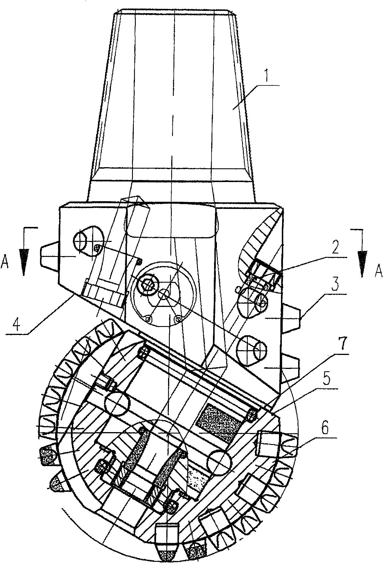 Gauge structure of single cone bit