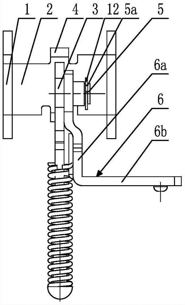 Reverse gear swing arm support assembly