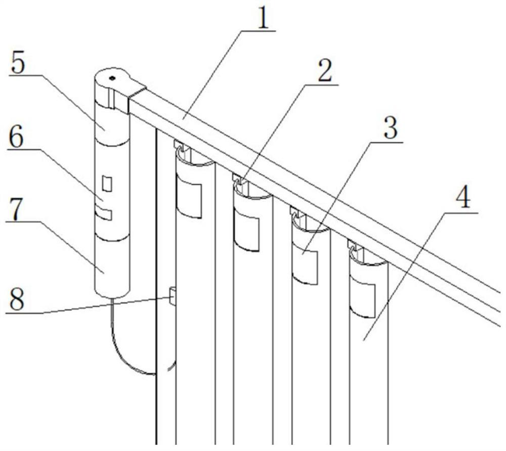 Independent photovoltaic intelligent curtain system