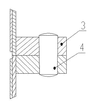 Two-section packing case structure of mining dump truck