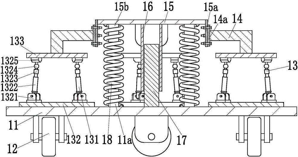 Ascending and descending adjustable building environment-friendly robot