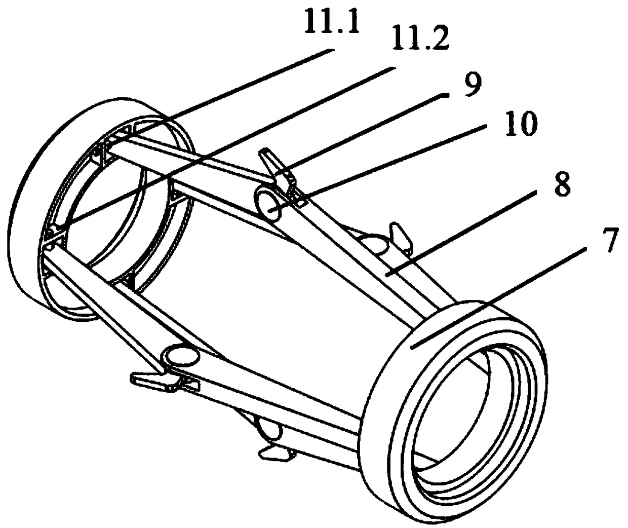 Staged fracturing slide sleeve opening-closing device