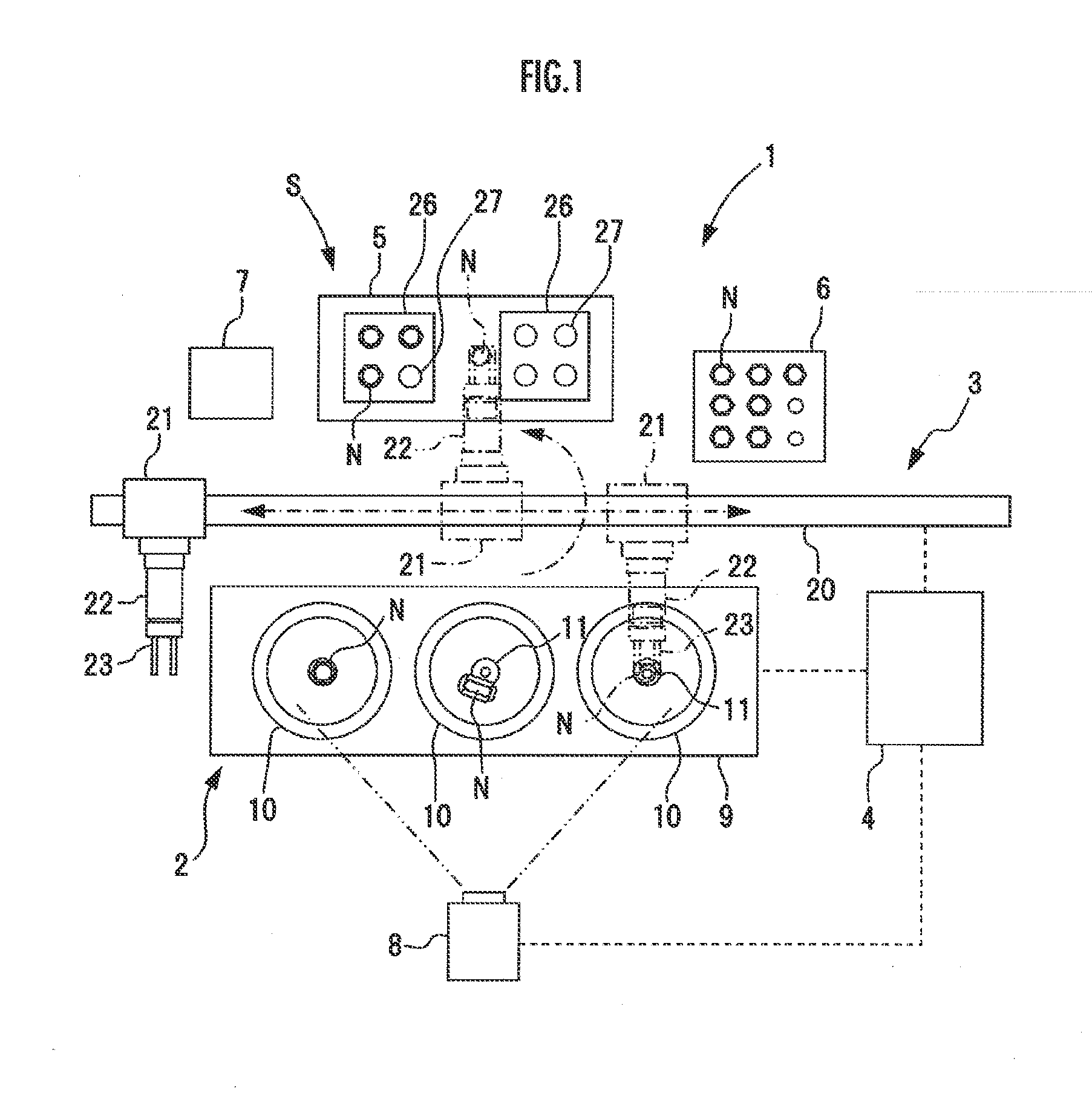 Nut feeding system