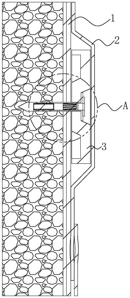 Waterproof anchoring structure