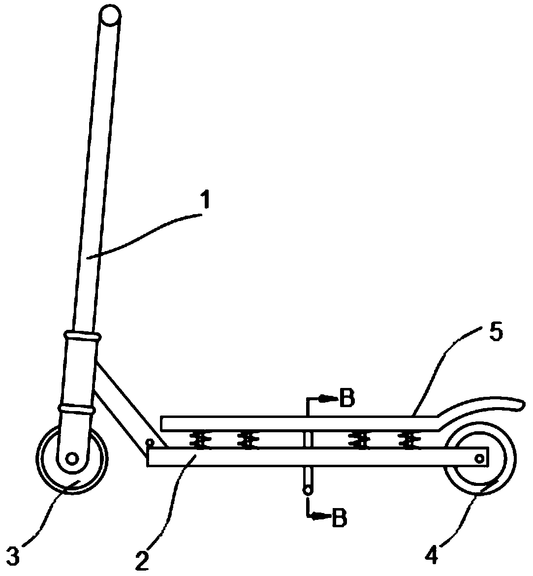 Novel deceleration structure of scooter