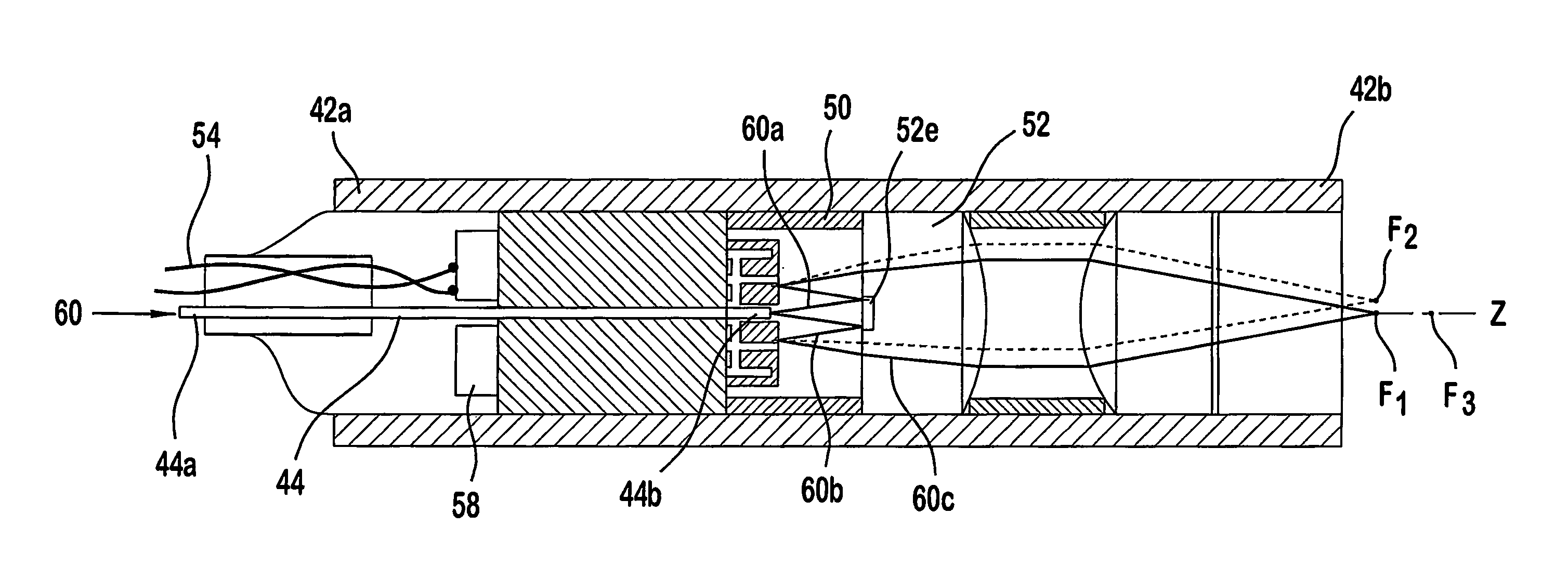 Miniature confocal optical device, system, and method