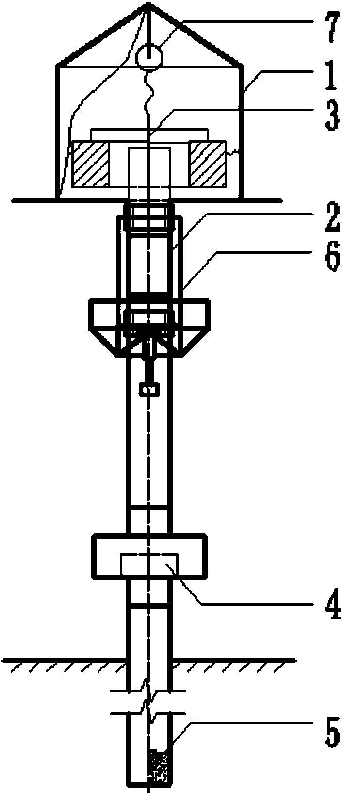 Horizontal displacement monitoring device and method in overall construction and operation process of concrete dam