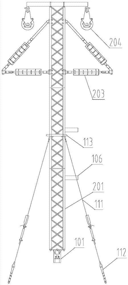 Rapid repair tower system and its erection method