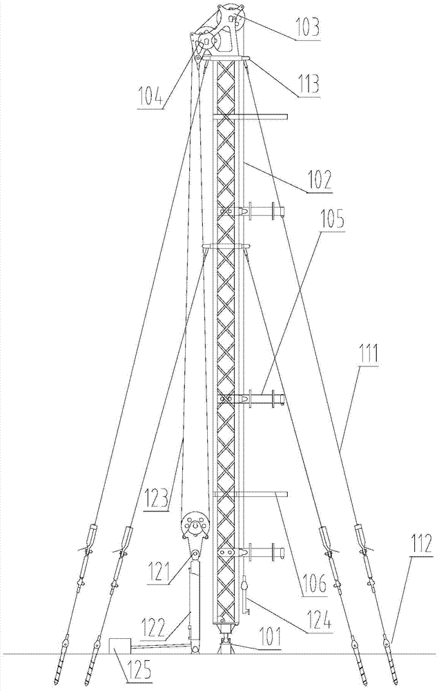 Rapid repair tower system and its erection method