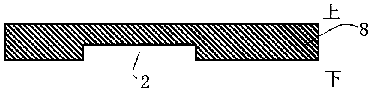 Storage type packaging structure equipped with groove and packaging method