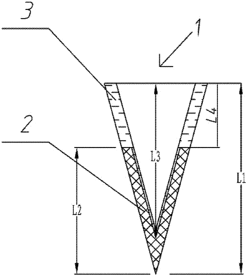 Double-section ice cream cone and production method thereof