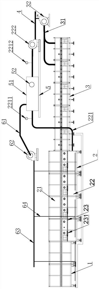 Roller kiln with double-layer smoke exhaust channel structure