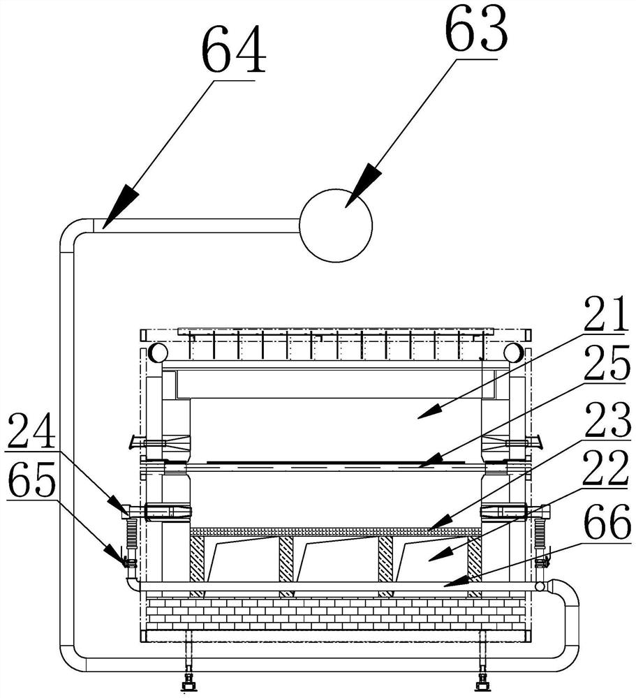 Roller kiln with double-layer smoke exhaust channel structure