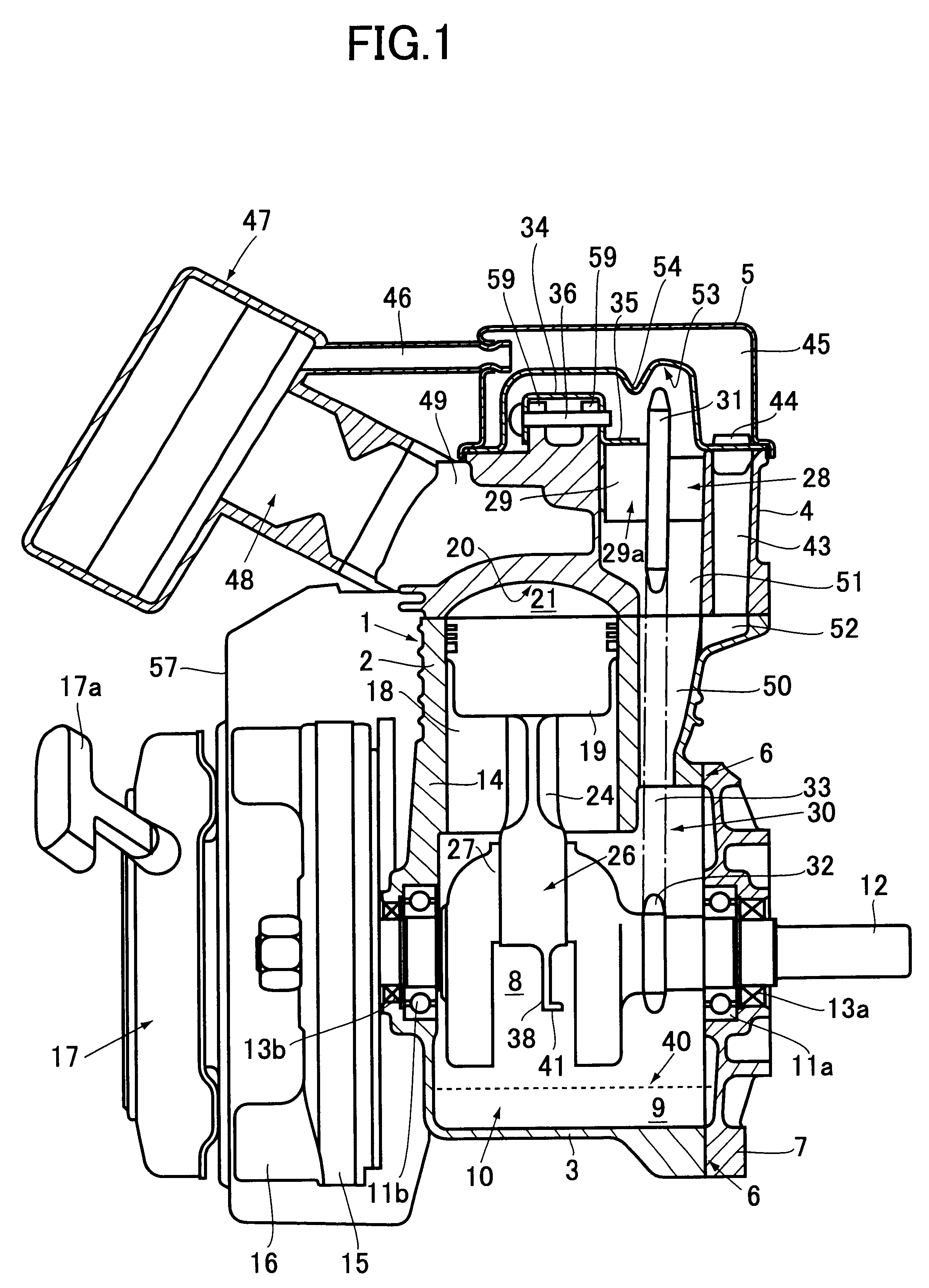 Lubricating system for OHC engine