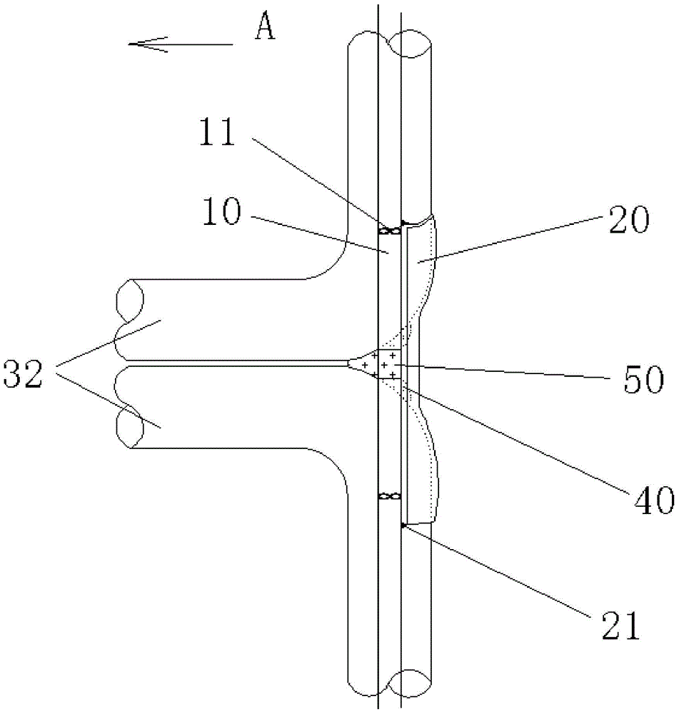 Connection fins for being connected among water-cooled tubes on water-cooled boiler wall, method and boiler