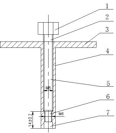 Thread adjusting clamp and screw installation method