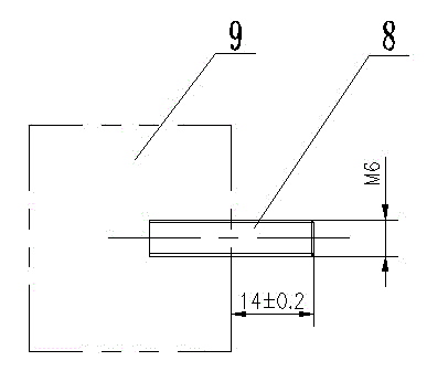 Thread adjusting clamp and screw installation method