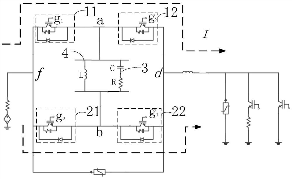 DC current limiter topological structure and DC current limiter thereof