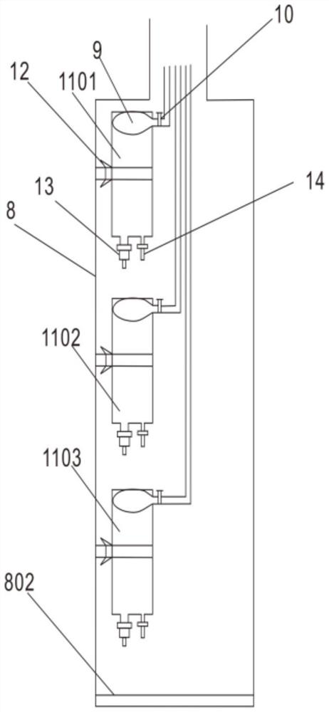 Sampling device for underground water detection and sampling method thereof