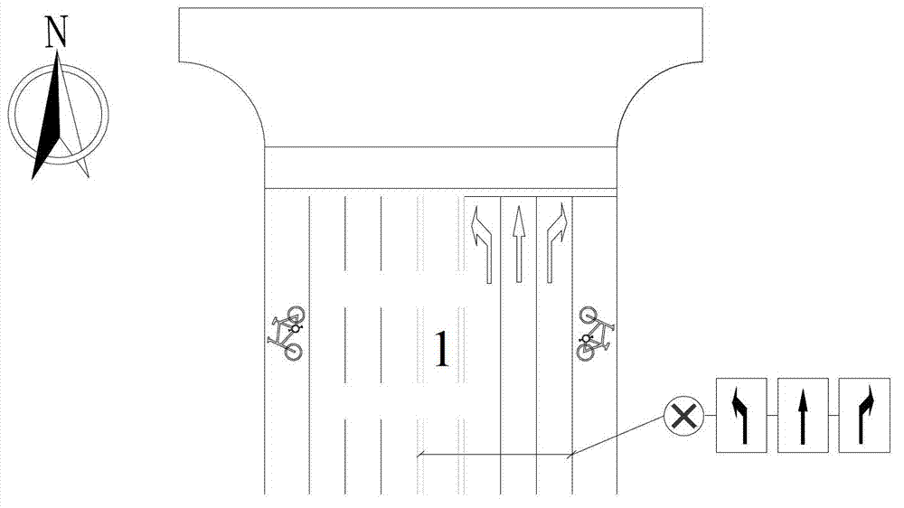 Direction switching method for variable lane of urban road