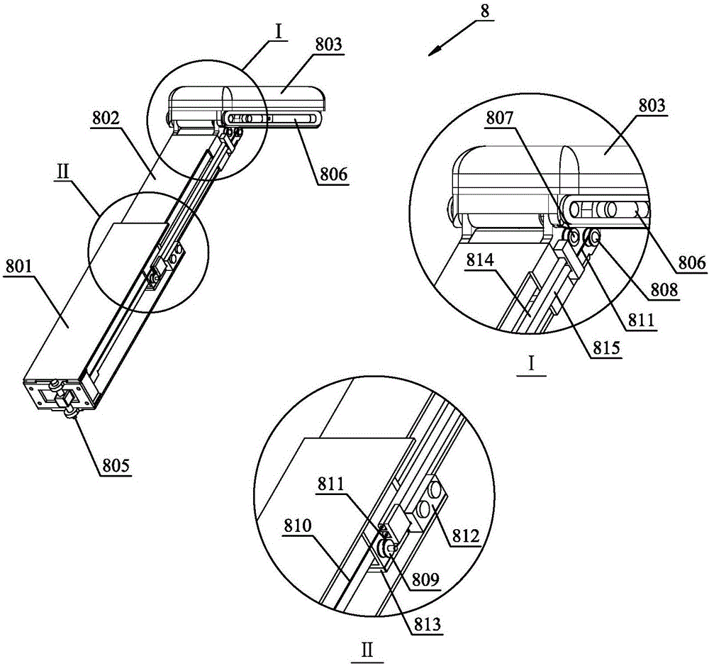 Telescopic seat mechanism and life self-care vehicle with same